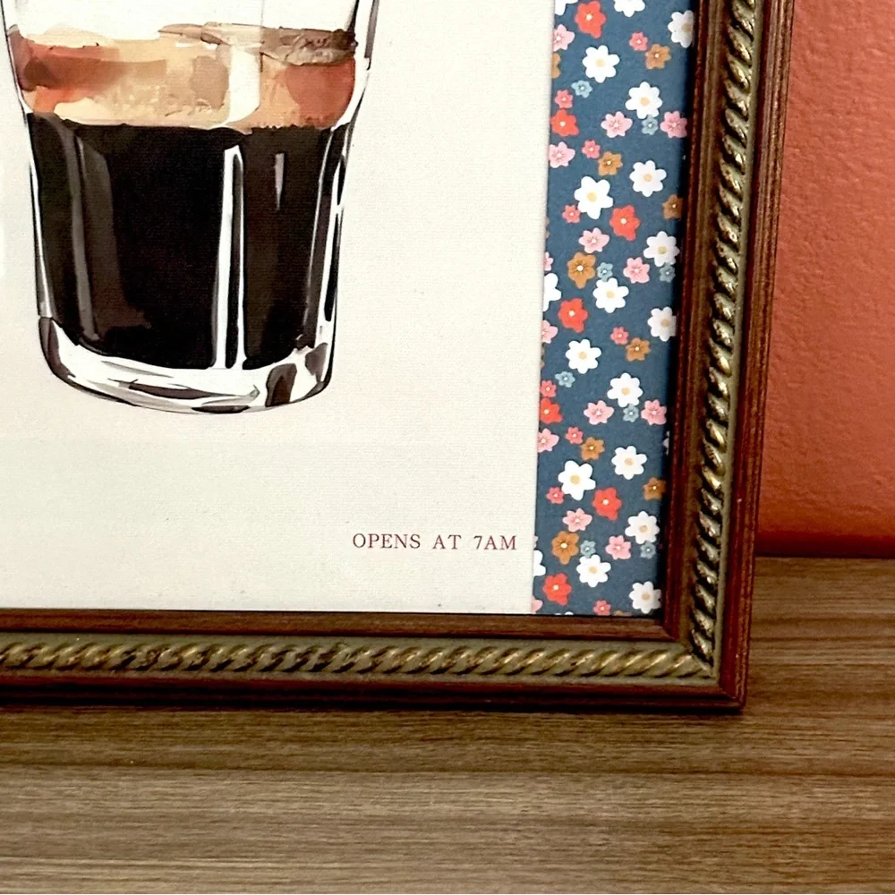 The Coffee Club Retro Style More Espresso, Less Depresso Canvas Art Print Framed